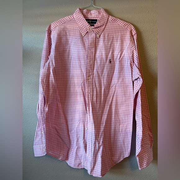Ralph Lauren Other - Ralph Lauren button down, pink checkered, Large, Classic fit